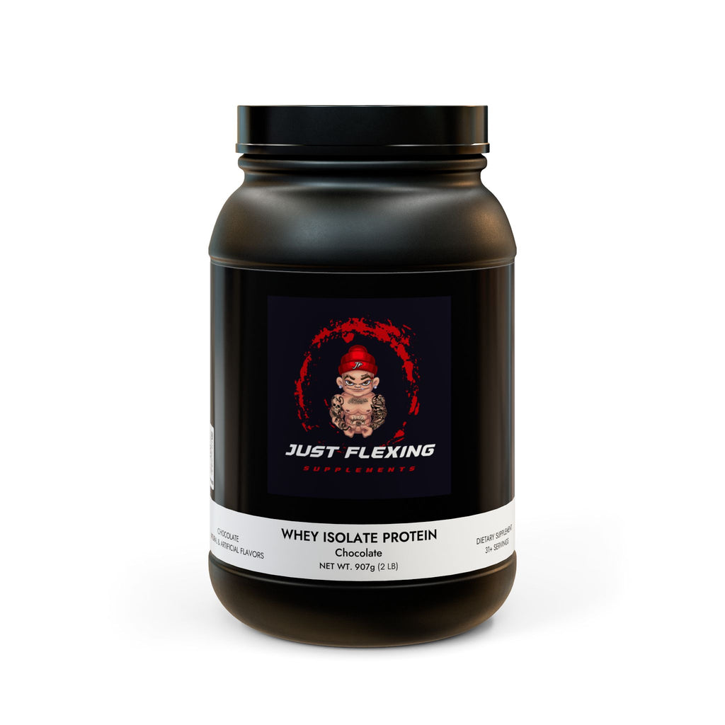 "Just Flexing Protein" Whey Isolate Protein Supplement (907g, 2lb)