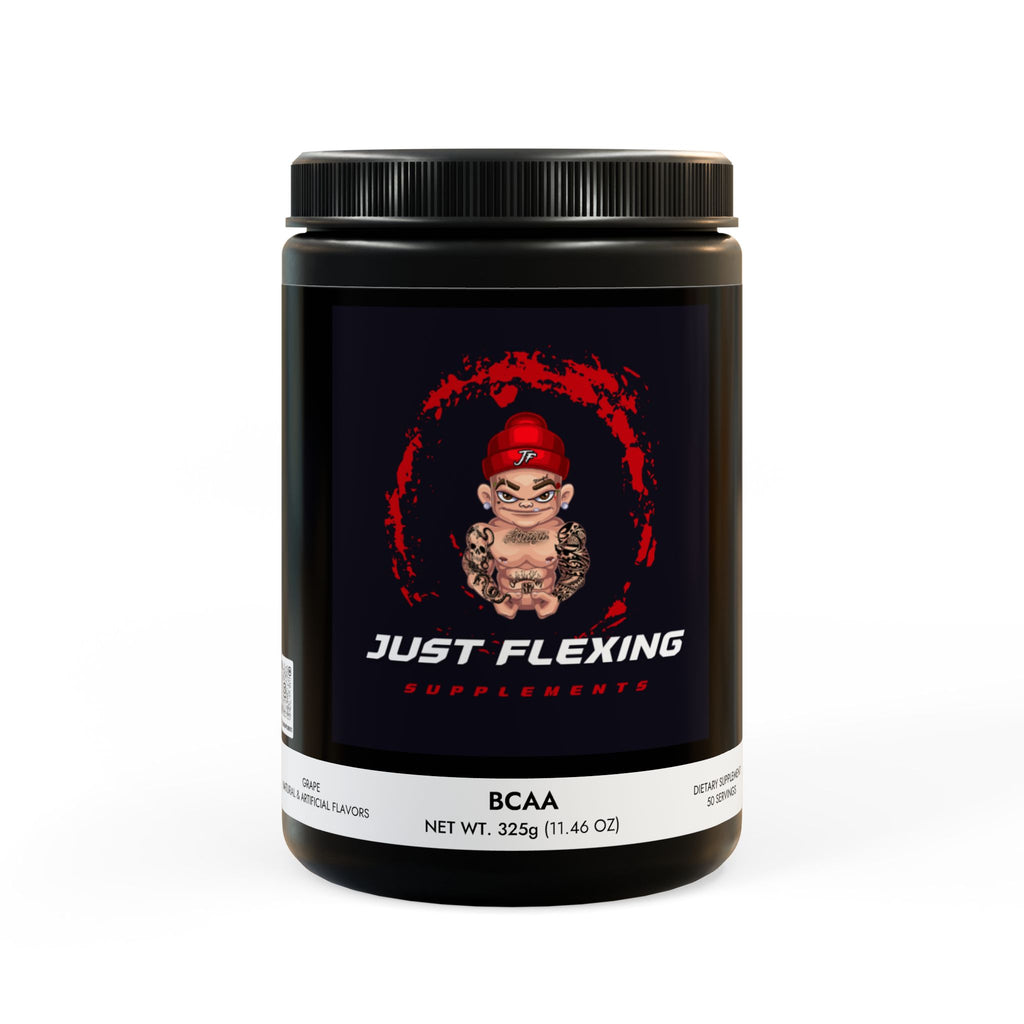 "Just Flexing" BCAA Supplement, Grape (325g, 11.46oz, 50 servings)